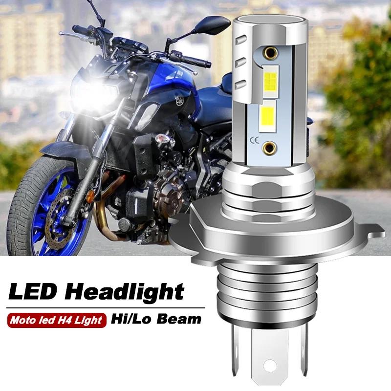 1 pièces pour Yamaha MT07 MT03 MT09 moto H4 H1S 9003 phare LED ampoules Hi/Lo 4800LM 6000K blanc CAN