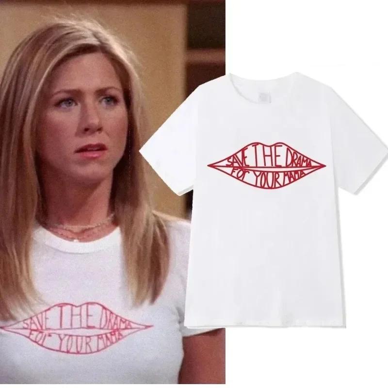 2025 amis émission de télévision Rachel sauver drame Kawaii maman T-Shirt haut grande taille unisexe