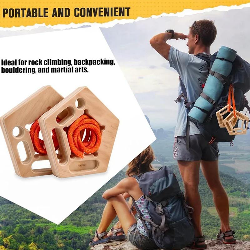 A21I-support de planche à suspendre en bois pour l'escalade, planche à suspendre Portable, renforcem