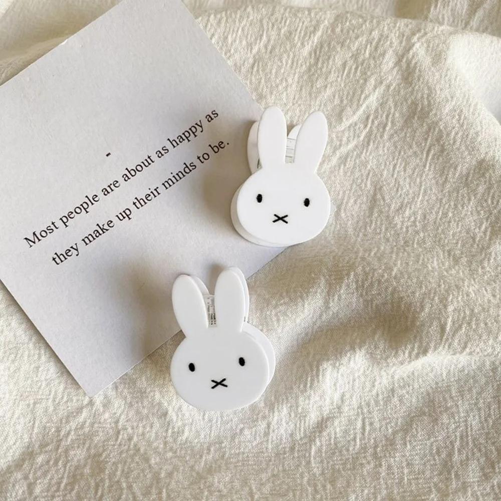 Pince de décoration de cheveux Miffy Kawaii Ins, pince à frange de princesse, lapin doux et Cool, co