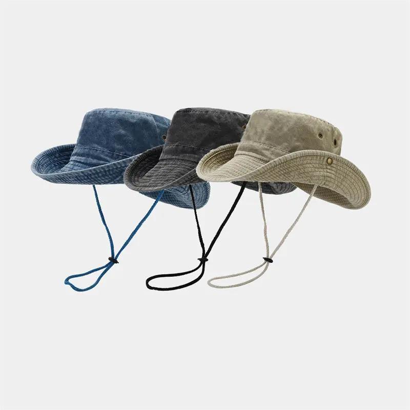 Chapeau de soleil en coton Four Seasons pour hommes et femmes, casquette de voyage en plein air, cha