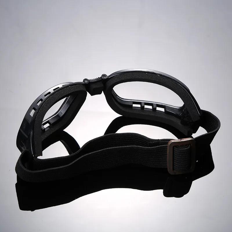Lunettes d'équitation pliables en plein air, pour moto, Anti-éblouissement, Anti-UV, Protection coup