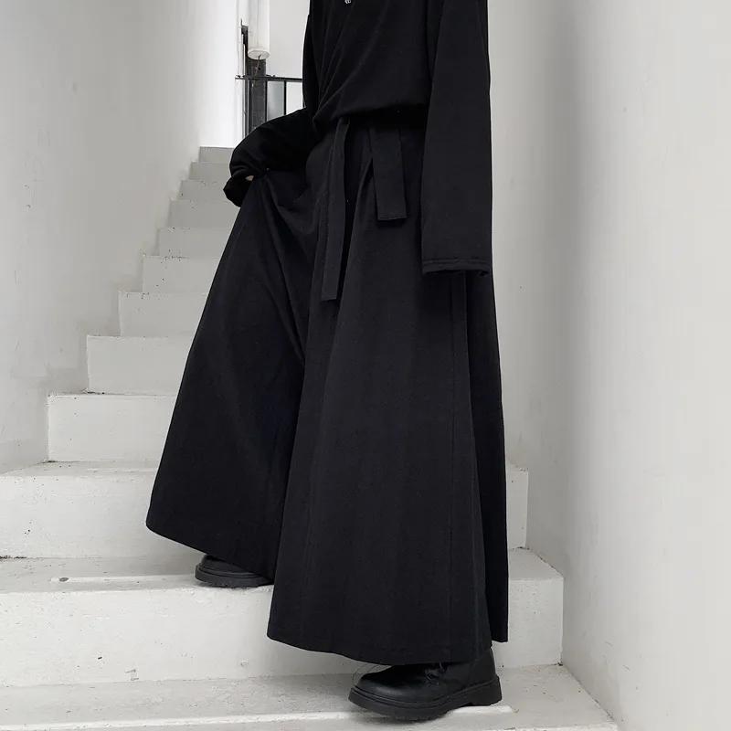 Hommes Hakama Harajuku Kimono samouraï pantalon hommes décontracté pantalons larges hommes Style chi