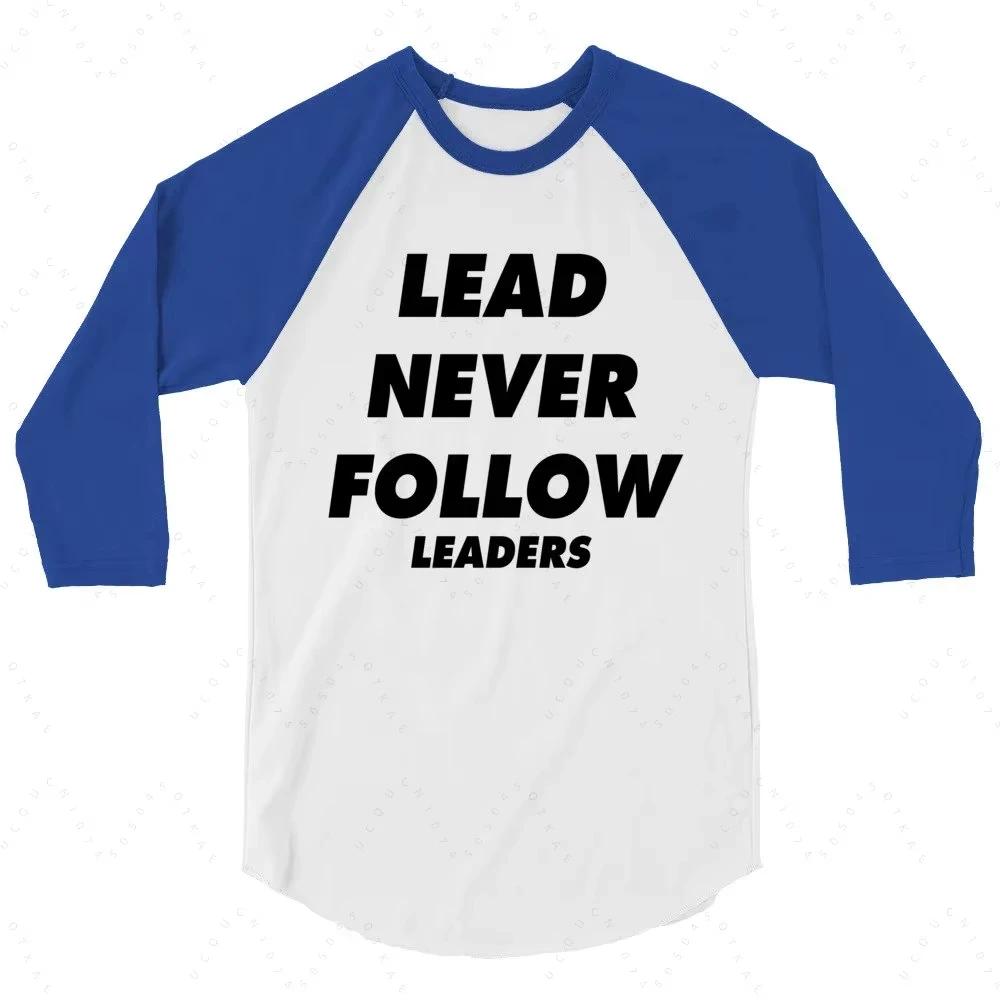 Nouveau T-shirt décontracté unisexe imprimé en 3D « Lead Never Follow Leaders » 2026, style Harajuku