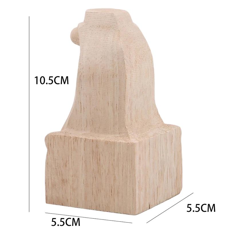 Pieds de meubles sculptés en bois massif de Style européen, 4 pièces, pieds de siège de meuble TV, a