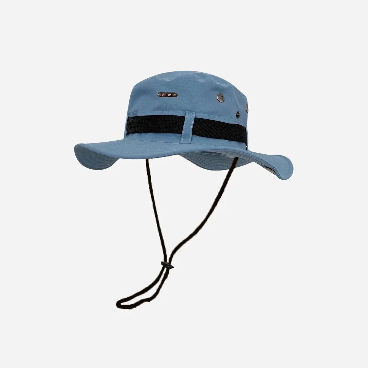 Été nouveau chapeau seau pour hommes casquette de pêcheur pêche en plein air parasol grand bord Pana