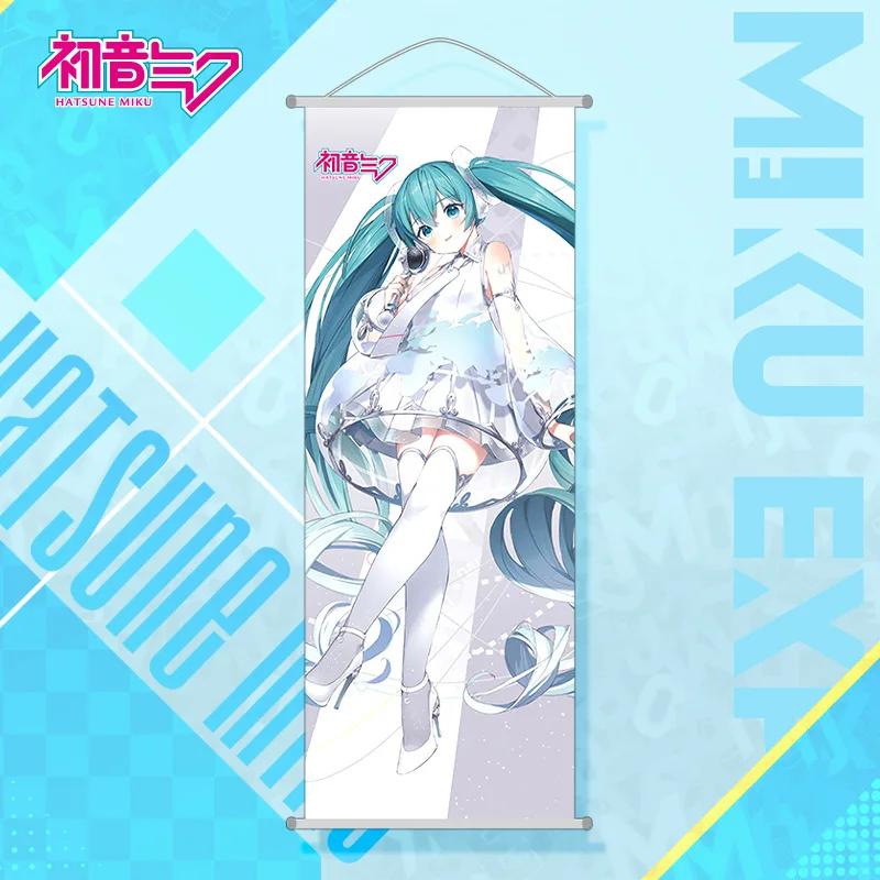 Hatsune Miku – décoration murale de chambre, dessin animé Hatsune Miku, peinture suspendue, Long déf
