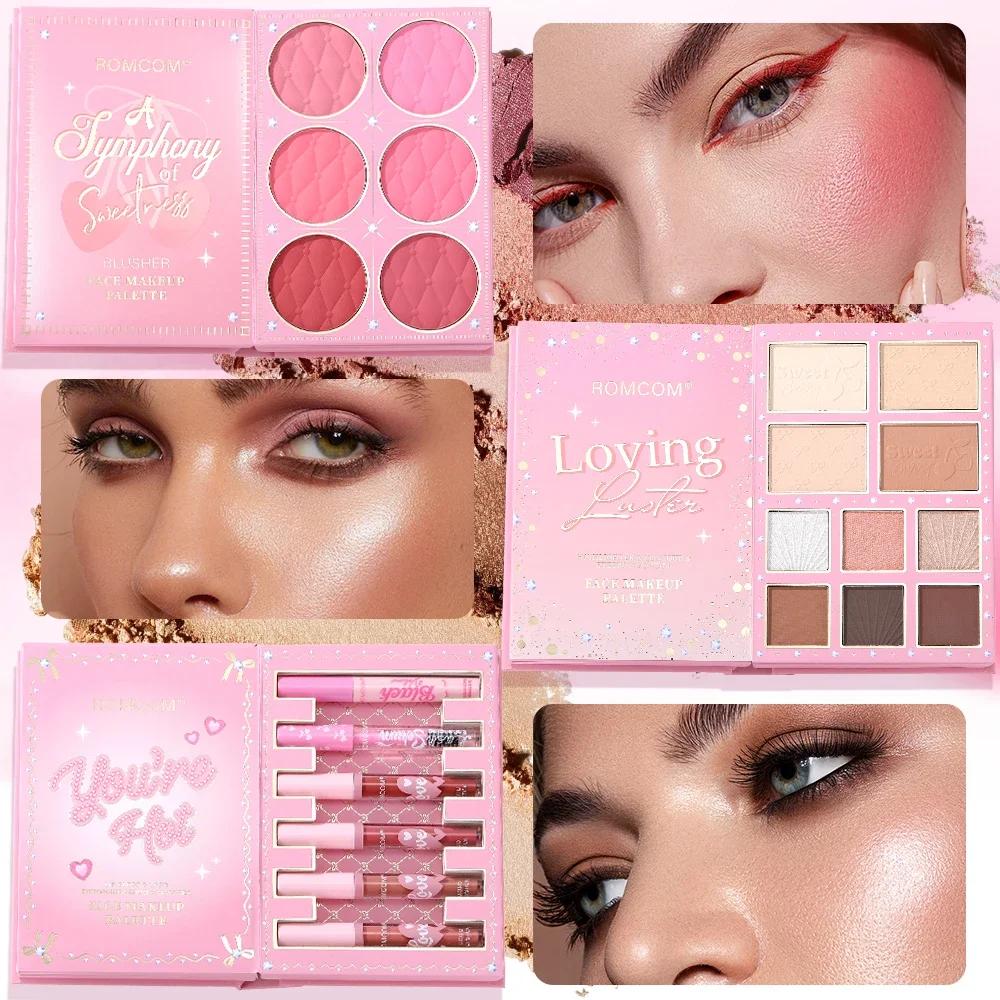 Livre magique de maquillage tout-en-un de 5 pages : kit complet avec fard à paupières multi-ombrage,