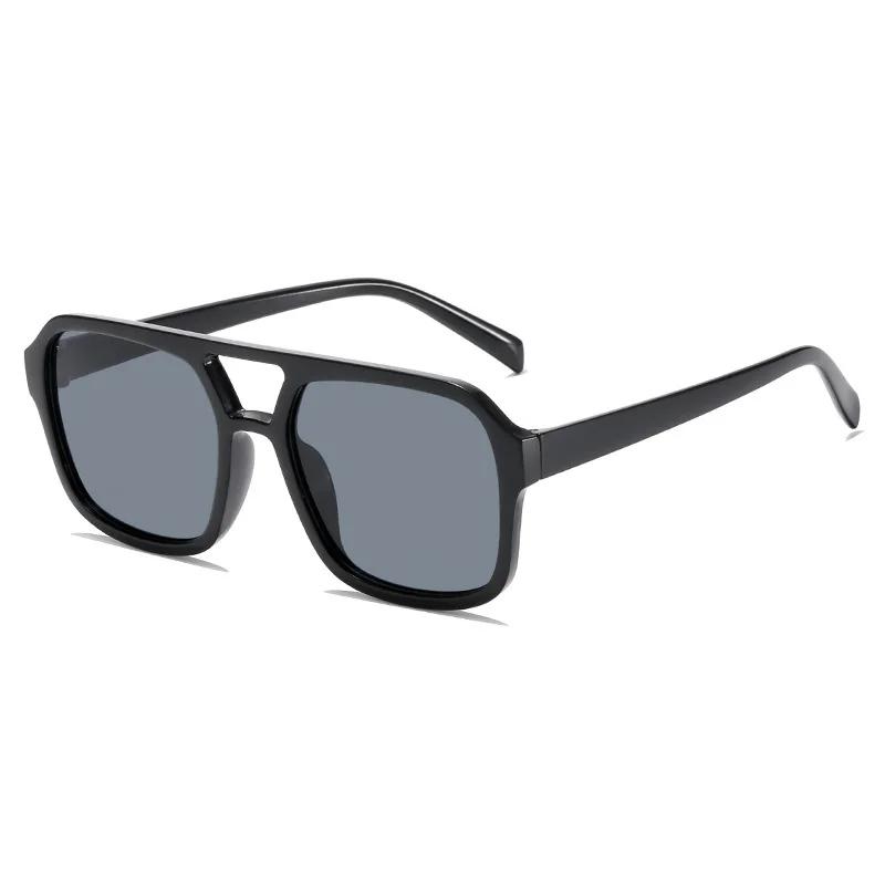 style adulte, lunettes de soleil, carré Double nouveau faisceau version coréenne personnalisée, lune