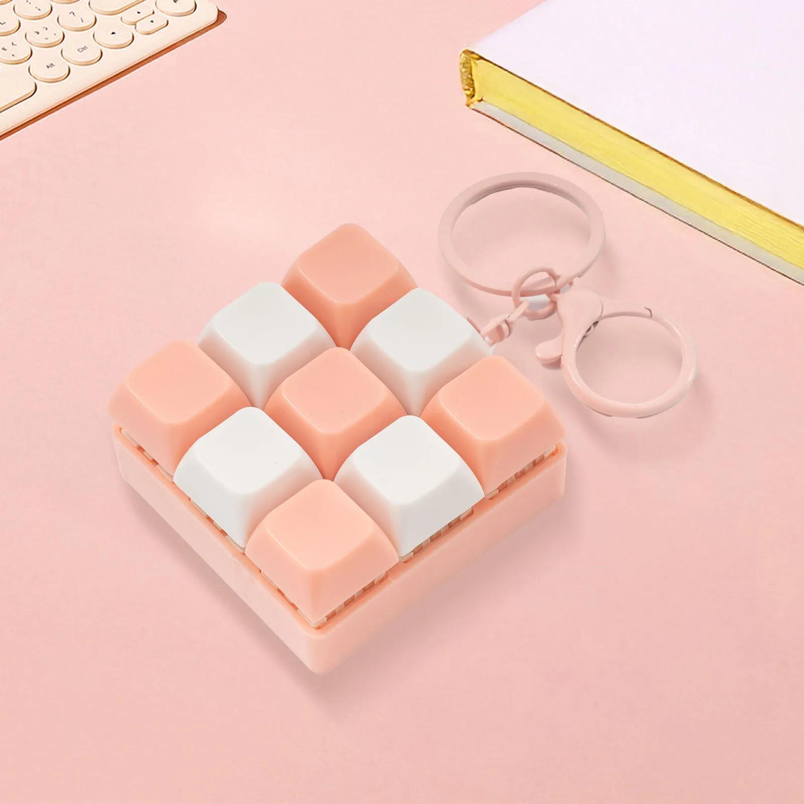 Porte-clés Tetris à neuf touches pour adulte, anti-Stress, jeu de clavier, jouet magique anti-Stress