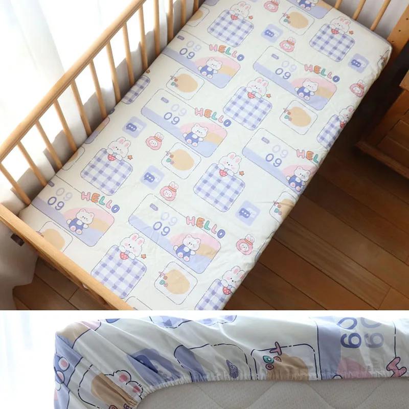 Bébé Drap housse Pour nouveau-Né de Coton Doux Drap de Lit Berceau Pour Enfants Housse de Matelas Pr