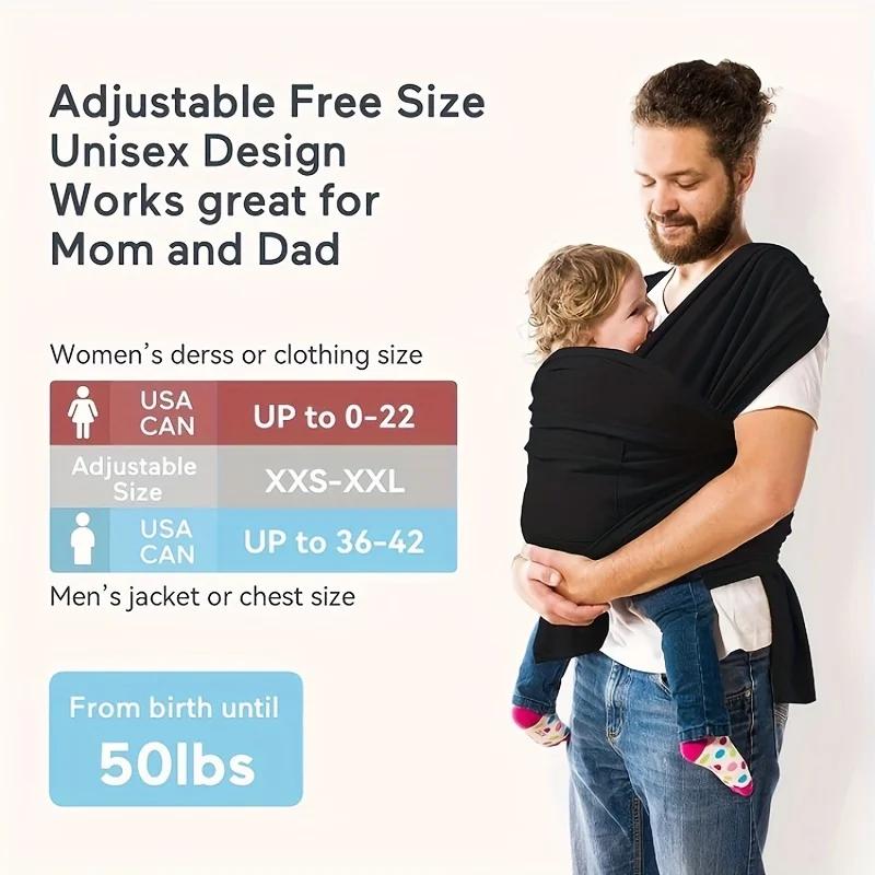 Wrap porte-bébé Original extensible pour bébé, parfait pour les nouveau-nés et les enfants jusqu'à 4