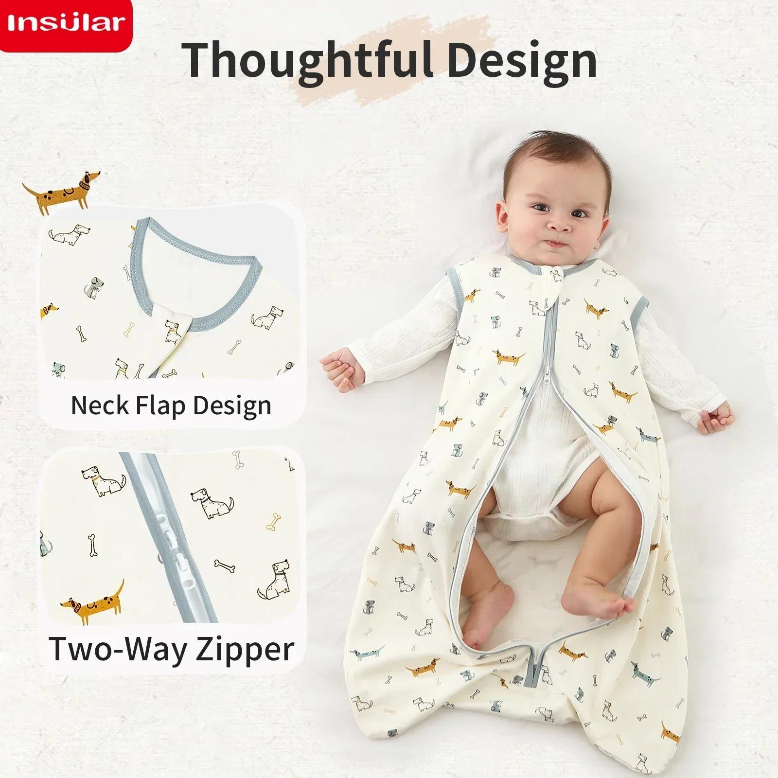 Sac de couchage pour bébé, nouveau-né, Anti-choc, pyjama pour bébé, léger, fermeture éclair, costume
