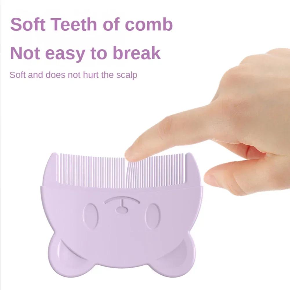 Accessoires de soins pour bébé, peigne à graisse pour tête fœtale, peigne doux pour bain de bébé, fo