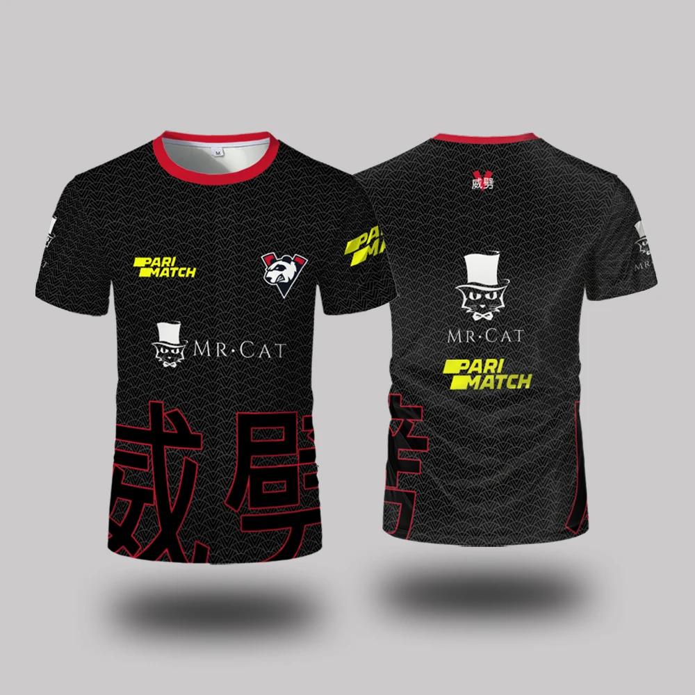 T-shirt décontracté à col rond, uniforme du club Virtus.Pro Esports, pour hommes et femmes, idéal po