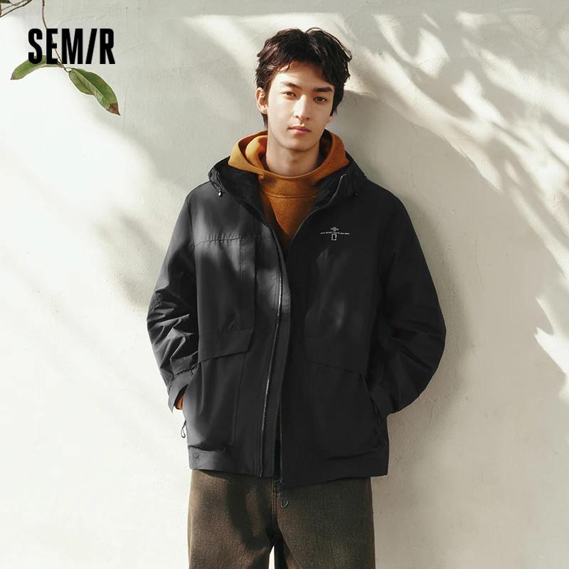 Veste Décontractée Fonctionnelle Homme Semir Printemps 2026 Imperméable Anti-taches Anti-huile Style