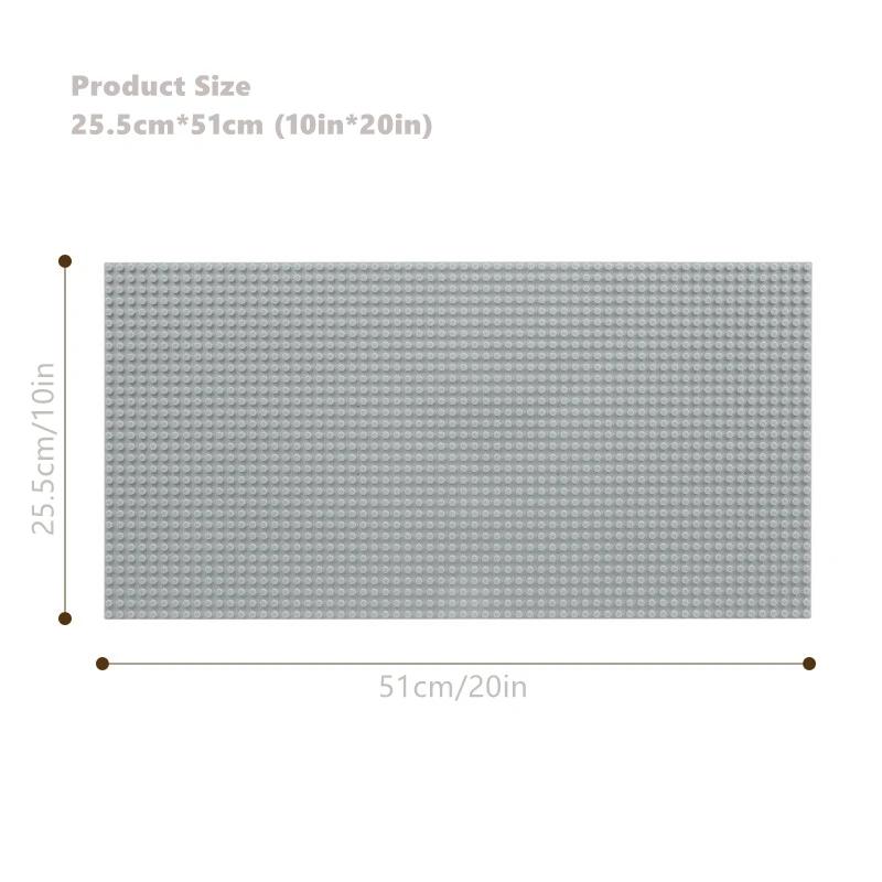 Panneau mural de blocs de construction 32x64 points, plaque de base en brique créative DIY Compatibl