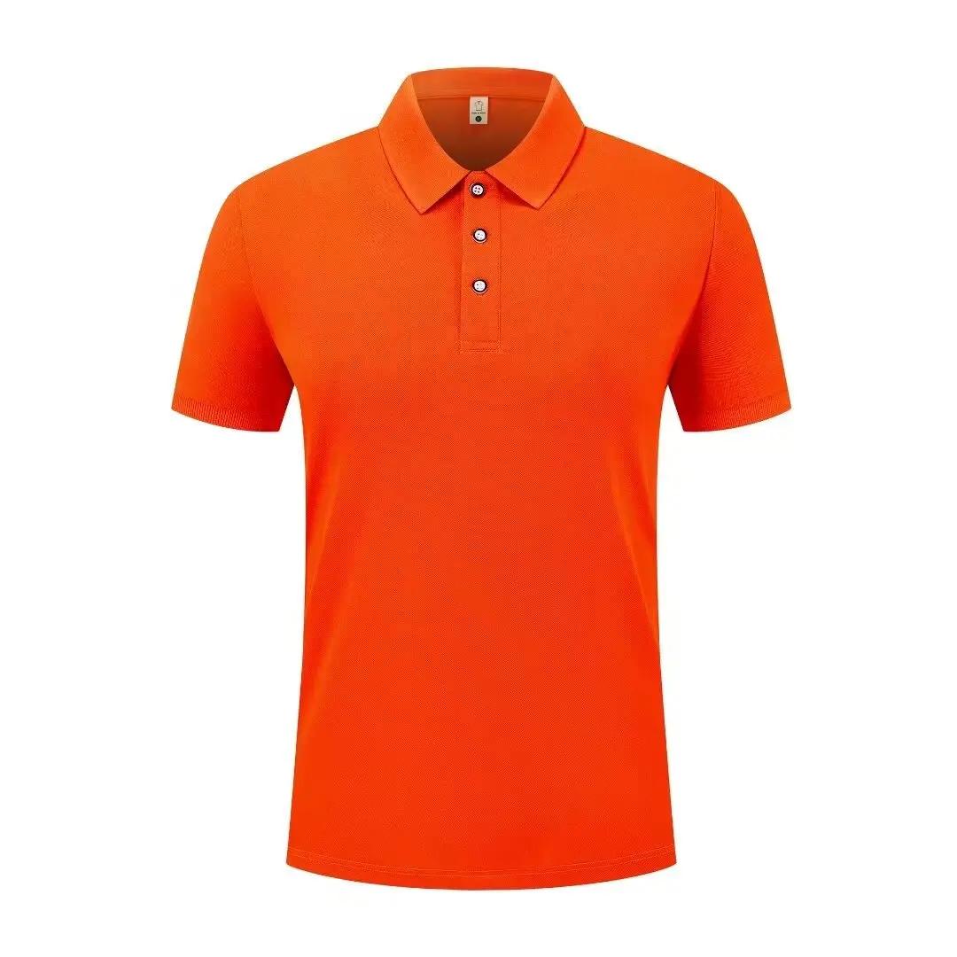 Été sport décontracté séchage rapide revers à manches courtes POLO 23 couleur unie chemise cyclisme 