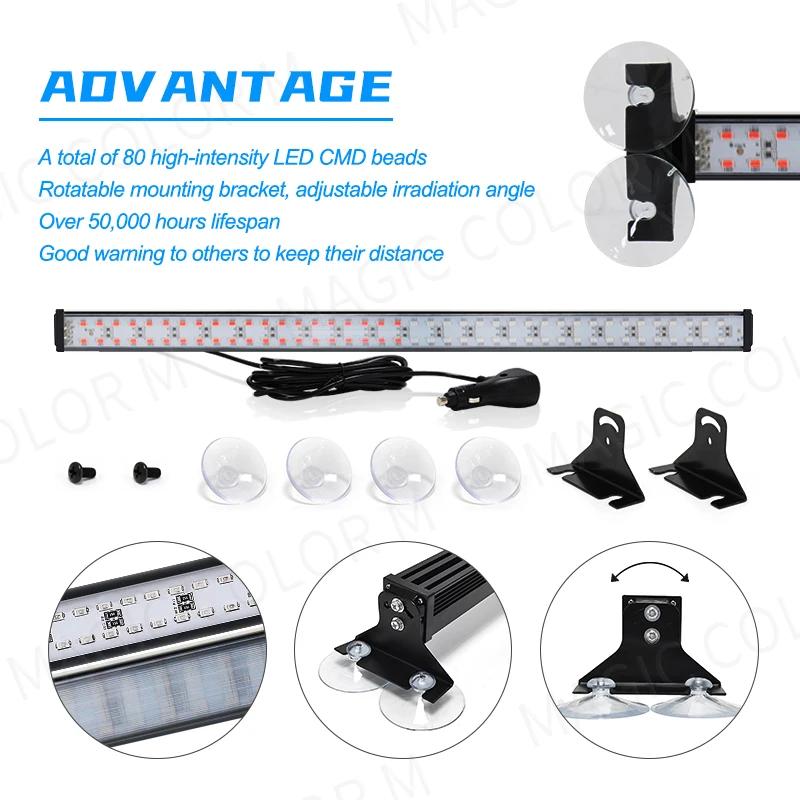 Lumières stroboscopiques de Police LED pour lampe d'avertissement de gril d'urgence automatique, bar