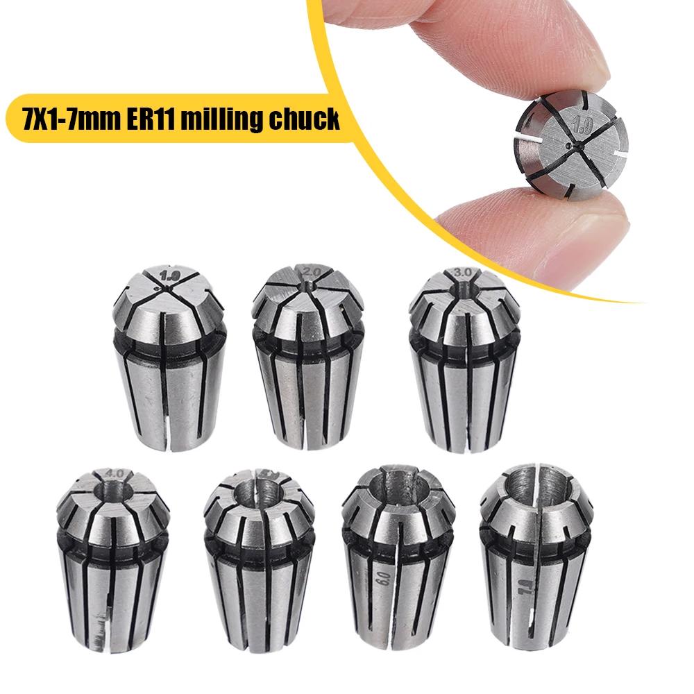 Tige d'extension de diamètre intérieur de moteur 8 pièces/ensemble ER11A 5mm + 7x1mm-7mm ER11, suppo
