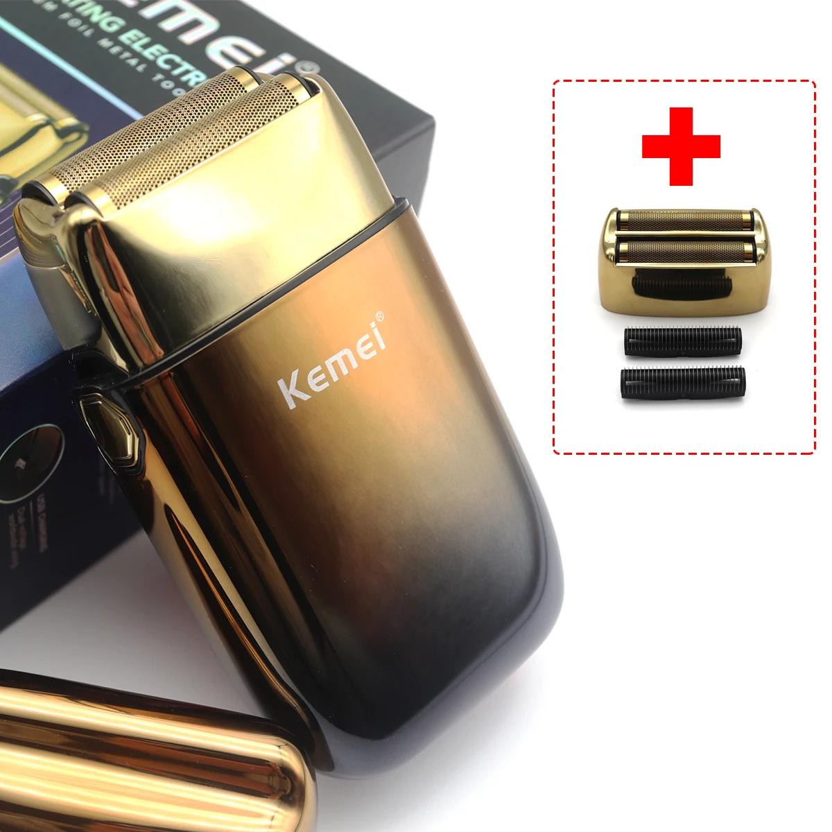 Kemei-KM-TX10 Machine à raser professionnelle pour hommes-lames à double feuille détachables USB cha