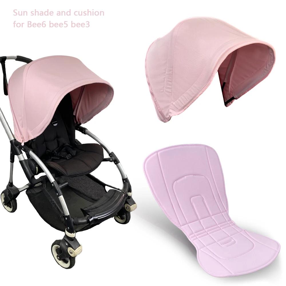 Pare-soleil poussette Bugaboo Bee6 Bee5 Bee3 - Auvent et coussin siège résistant UV bébé