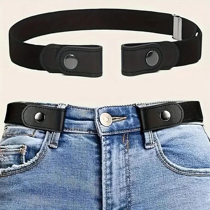 Ceinture élastique Invisible sans trace, ceinture pour femmes, pantalons en jean, ceinture élastique