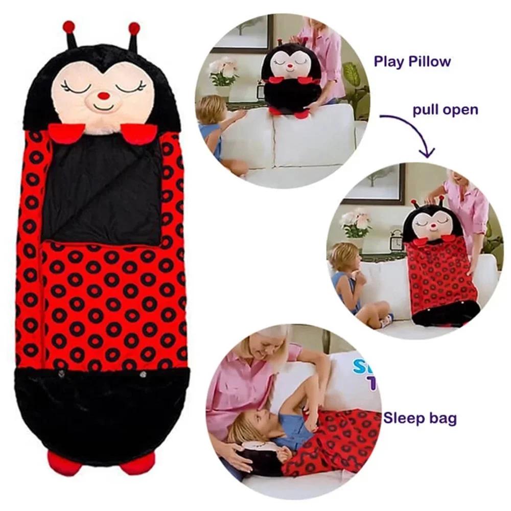 Sac de couchage de dessin animé pour enfants, sacs de nuit doux et paresseux pour bébés, poupée en p