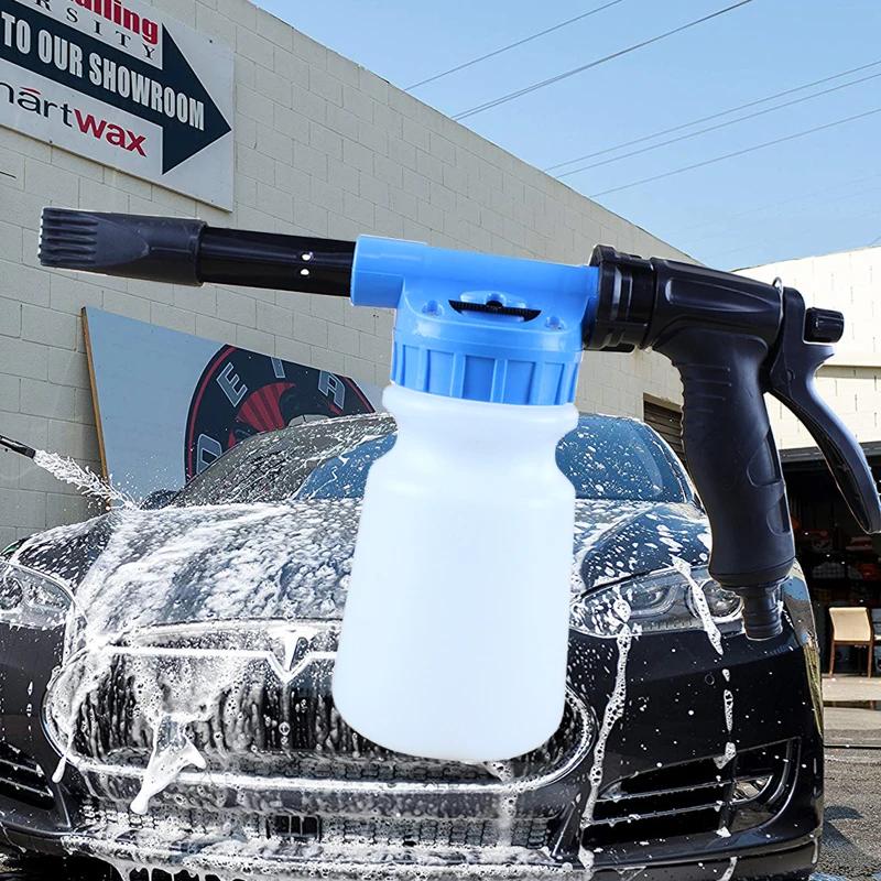Buse de mousse de lavage de voiture réglable 1L, pistolet à mousse de lavage de voiture, Pot de mous