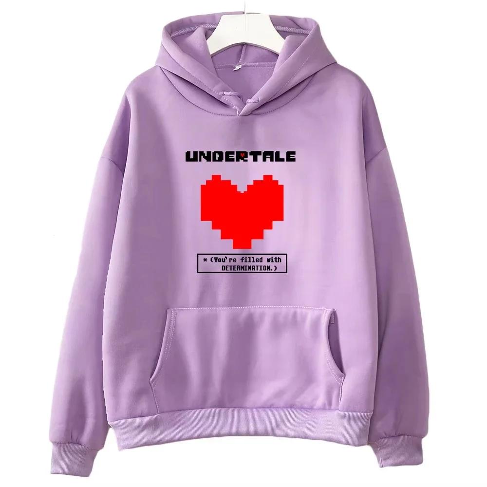 Jeu Undertale : Vous êtes plein de détermination. Sweats à capuche imprimés pour hommes et femmes, v