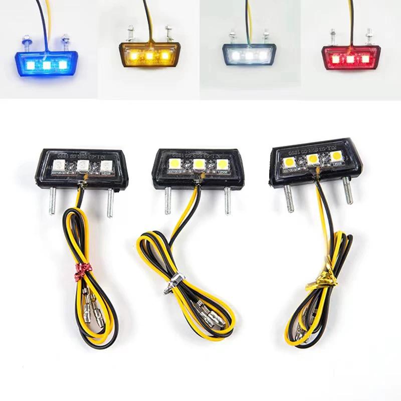 Lumière LED étanche pour plaque de planificateur de moto, modification, 12V