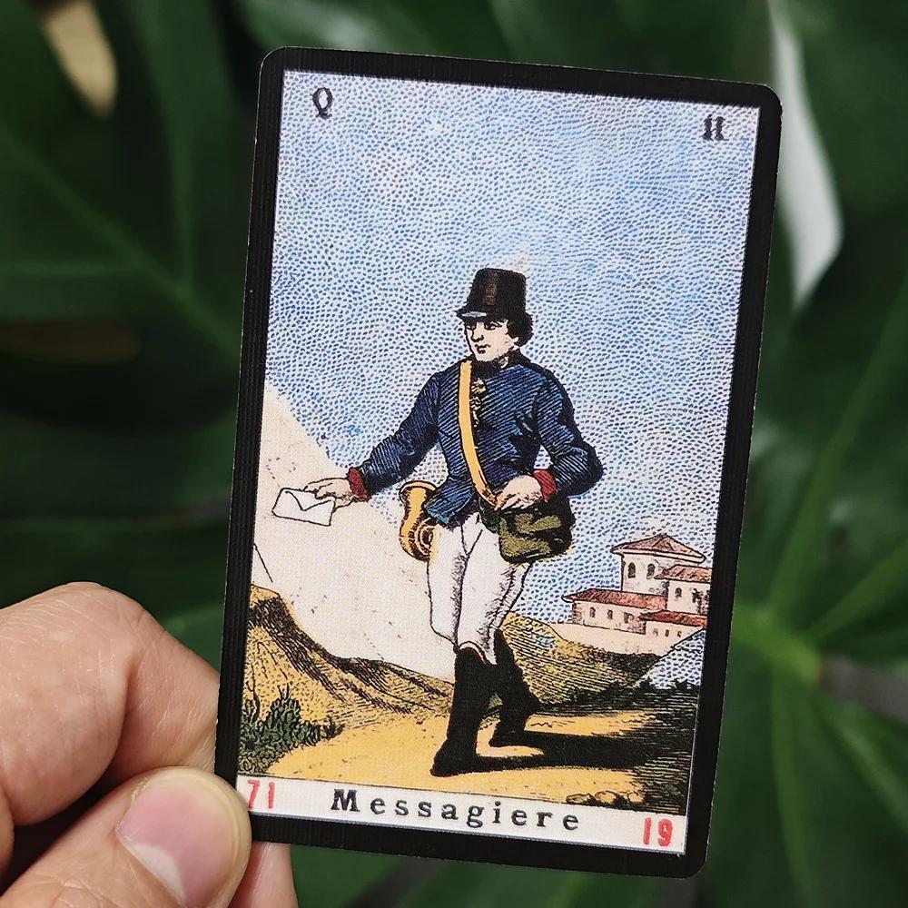 Cartes Oracle Sibyl 3,5*2,4 pouces Jeu de cartes Oracle quotidien Jeu de cartes italien Sibilla 52 p