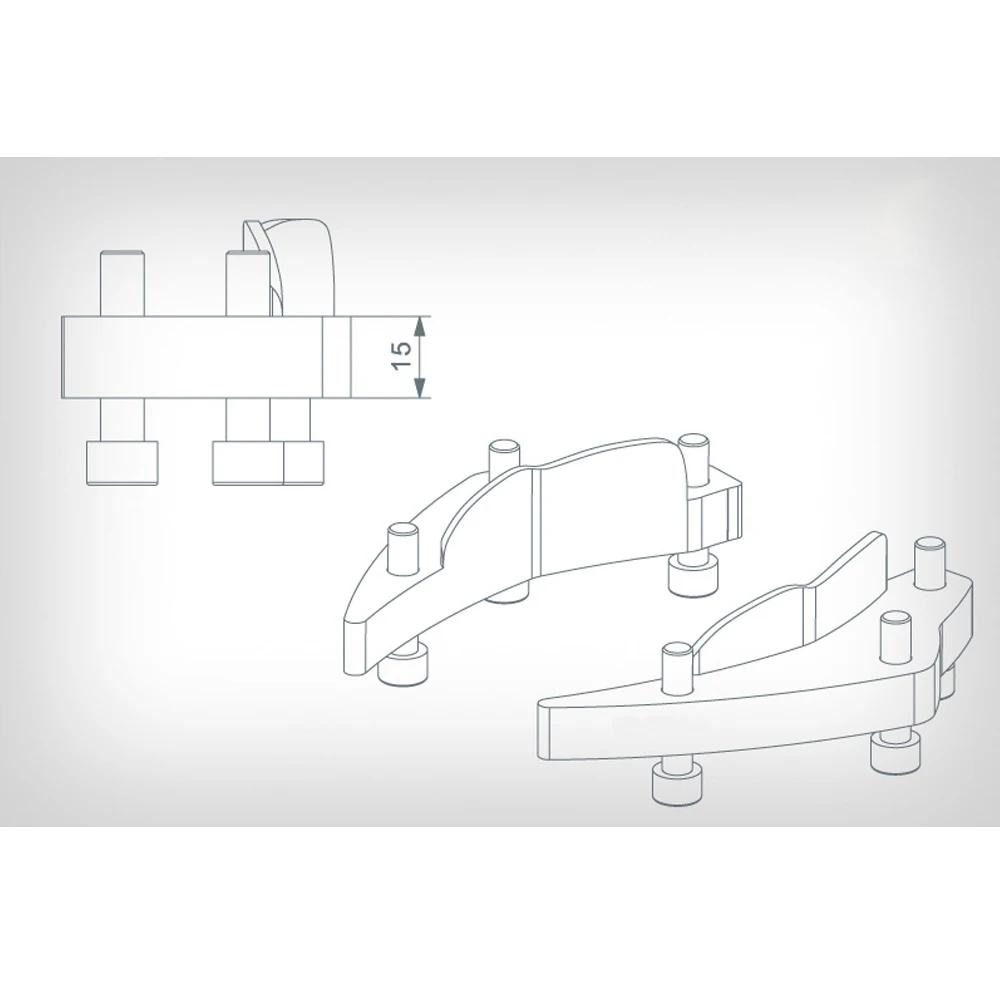 Rehausseurs de guidon de moto en alliage d'aluminium, adaptateurs de hauteur de 18mm pour BMW K1600G