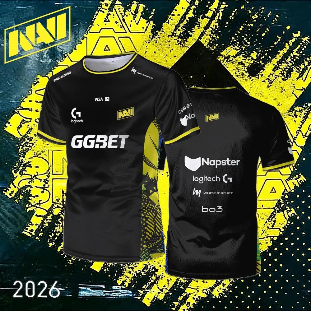 T-shirt de club d'e-sport NAVI 2026, nouveau maillot de jeu CS2 Major, haut respirant à manches cour