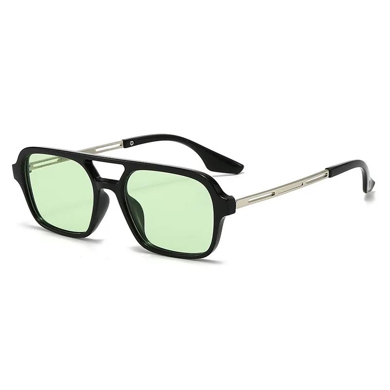 Nouvelles Lunettes de Soleil Carrées Vintage pour Femmes et Hommes, Lunettes de Soleil Rectangulaire