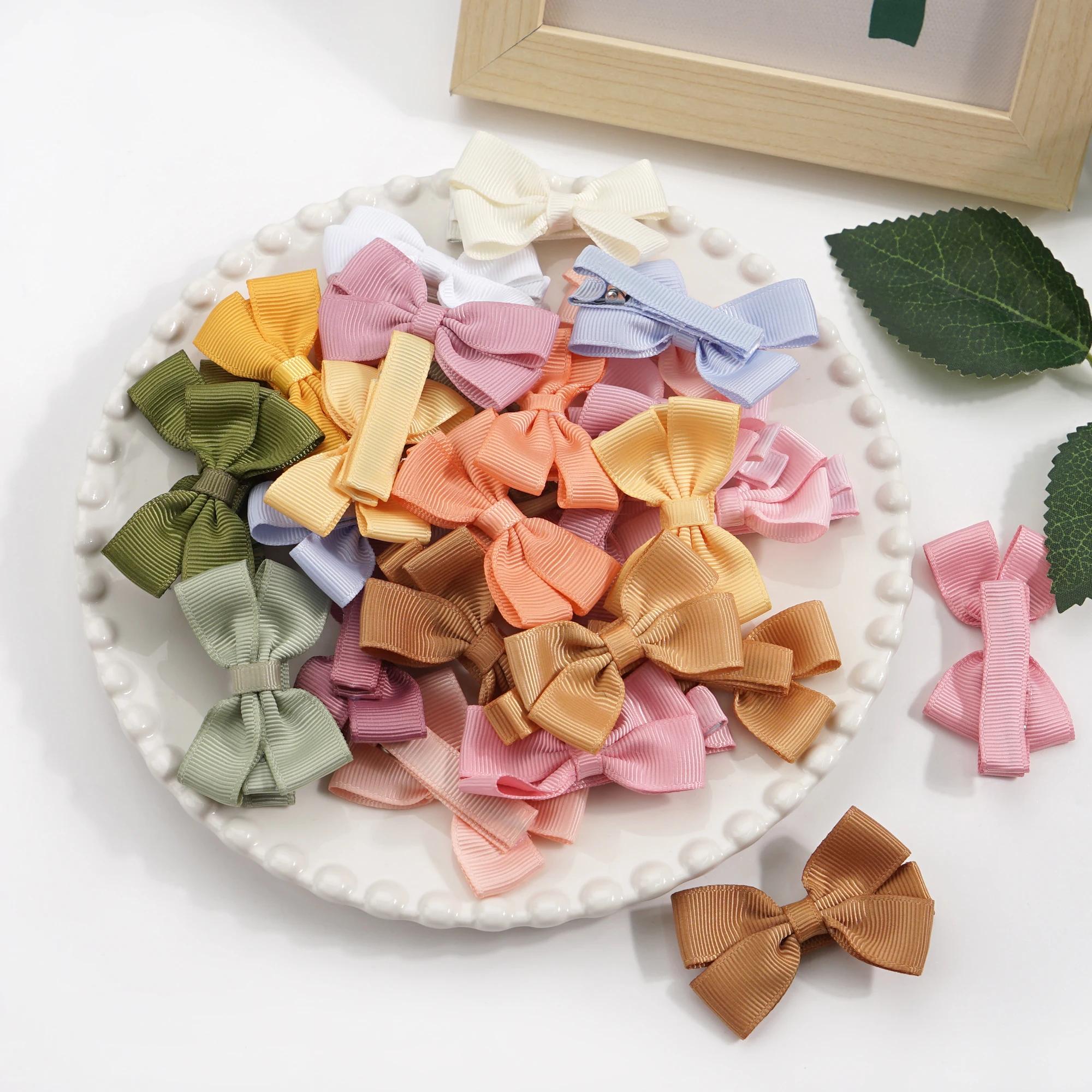 Nœuds de cheveux pour bébés filles, 10/20/25/50 pièces, par paires, nœuds de ruban de 2 pouces, pinc