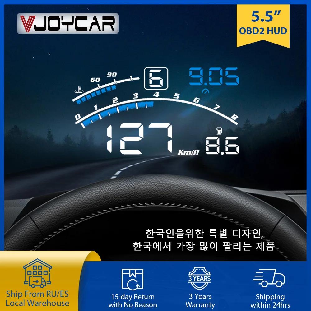 Vjoycar V41 plus récent affichage tête haute voiture OBDII EUOBD 5.5 "projecteur de pare-brise HUD a
