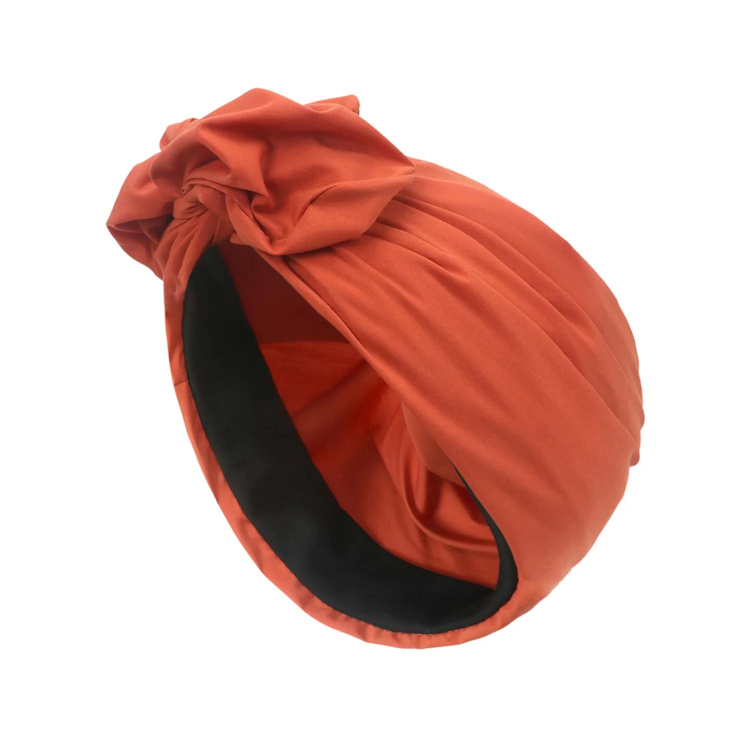 Femme musulman foulard casquette coton bandeau africain bandeau élégant rétro Turban pour dames bonn