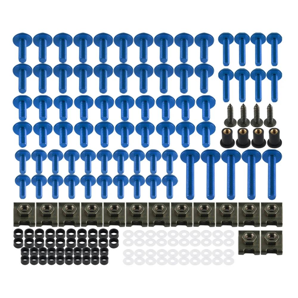 177 pièces moto boulons vis boulon juste pour YAMAHA YZF R1 R15 R25 R3 R6 R125 R15 R25 MT03 MT07 MT1