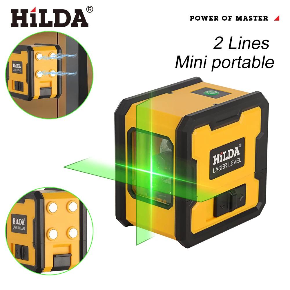 HILDA niveau Laser 2 lignes avec aimant sur le dos auto-nivelant nivellement automatique puissant ni
