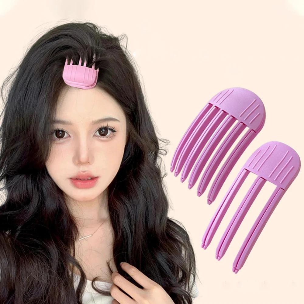Épingle à cheveux moelleuse rouleau à cheveux friser frange Clips racines de cheveux volumisant pinc