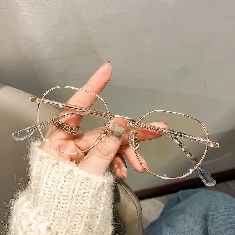 Lunettes de myopie de luxe classiques Vintage Anti-lumière bleue lunettes femmes hommes moins dioptr