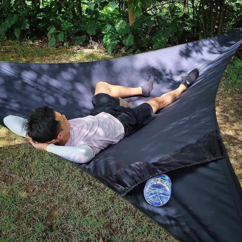 Chemise triangulaire de camping en plein air, anti-flexion, tissu Oxford, avec tendeur, 400x400x300c