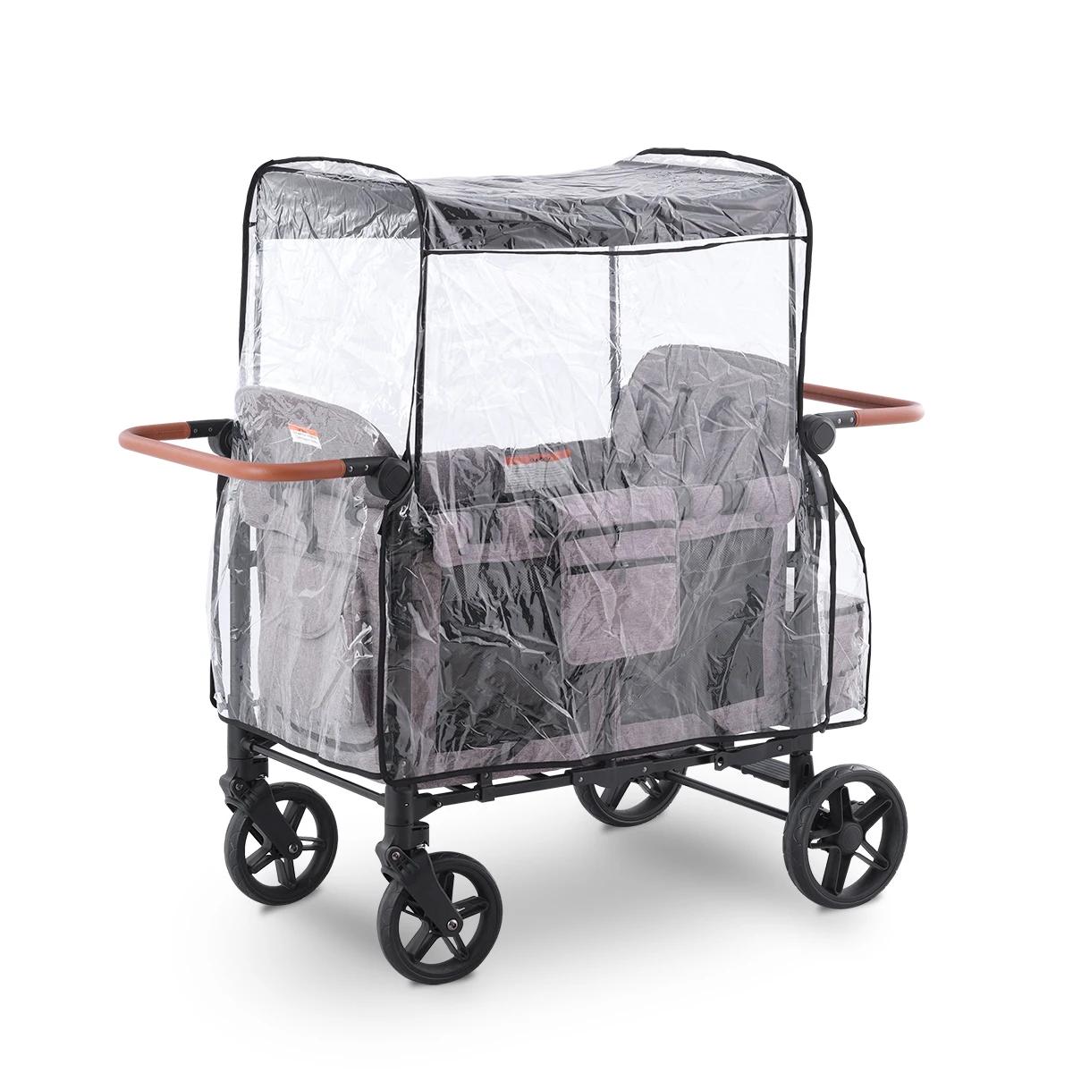 Juste de Pluie pour Poussette W4, Façade Légère Originale, Compatible avec WONDERFOLD W4, Protection