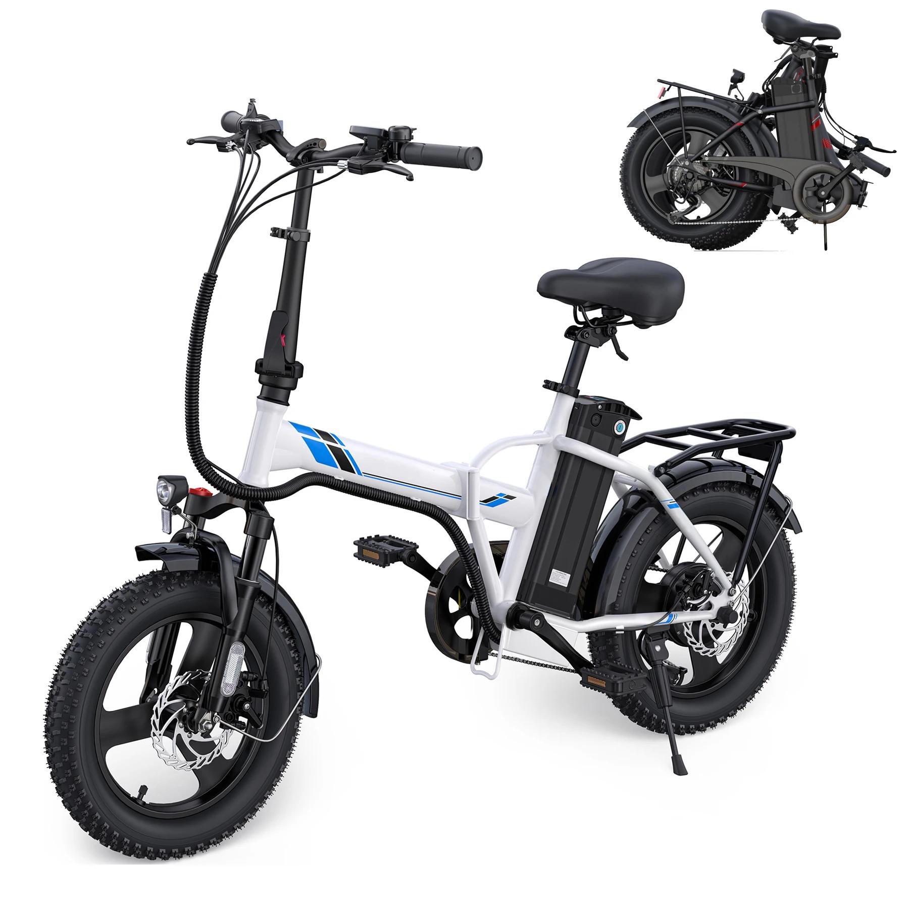 Vélo électrique Vivi Gopina 16" x 3.0 Fat Tire, avec 350 W, batterie amovible 48 V, 20 mph, jusqu'à 