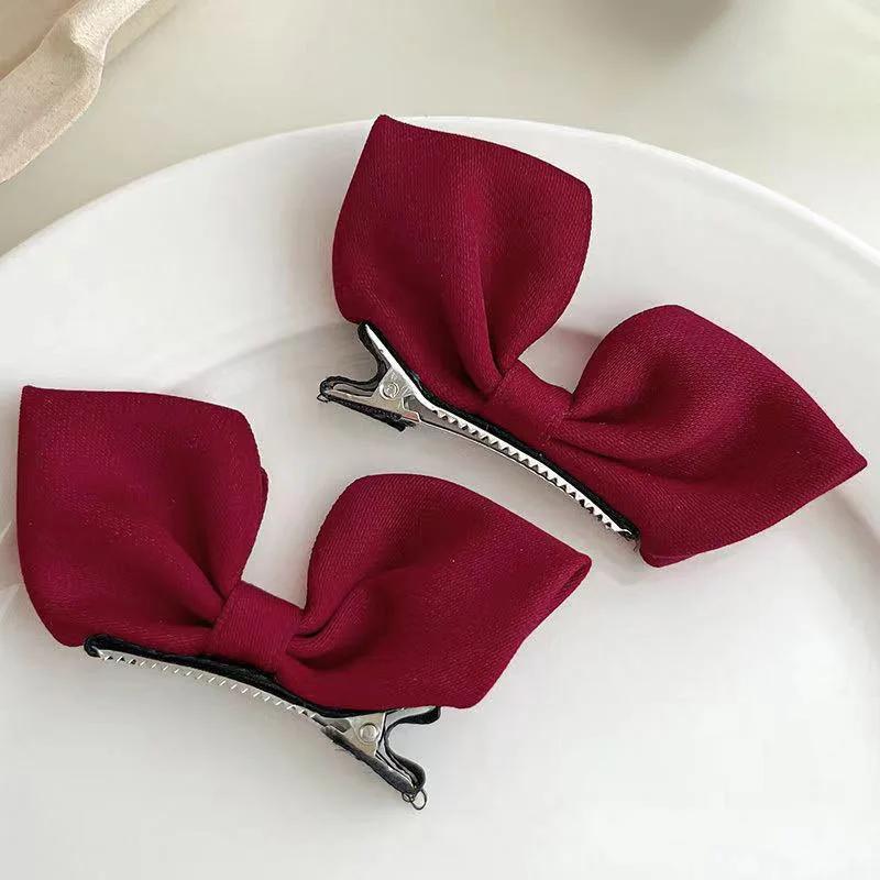 Épingles à cheveux à nœud coréen pour enfants, 2 pièces, couvre-chef doux et mignon pour filles, Bar