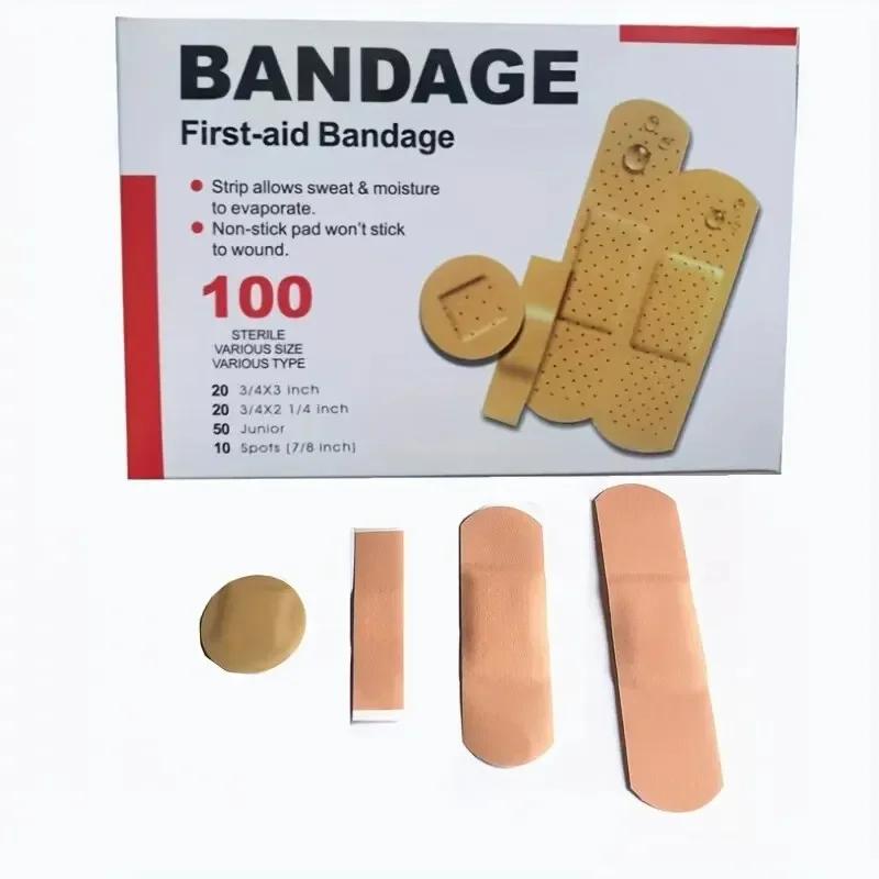 100 pièces/ensemble bébé pansement imperméable respirant adhésif plâtre hémostase plaie autocollant 