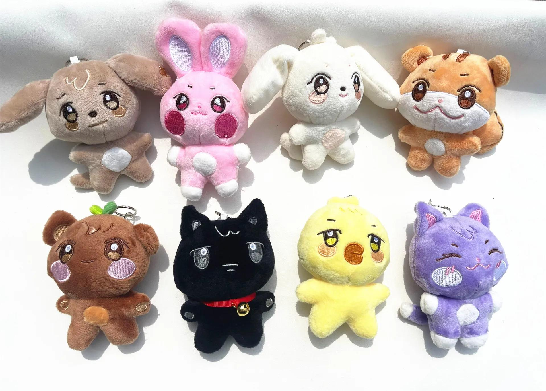 Porte-clés pendentif en peluche Kpop ATEEZzz, 10CM, Design Aniteez Hongjoong Seonghwa Yunho Yeosang 