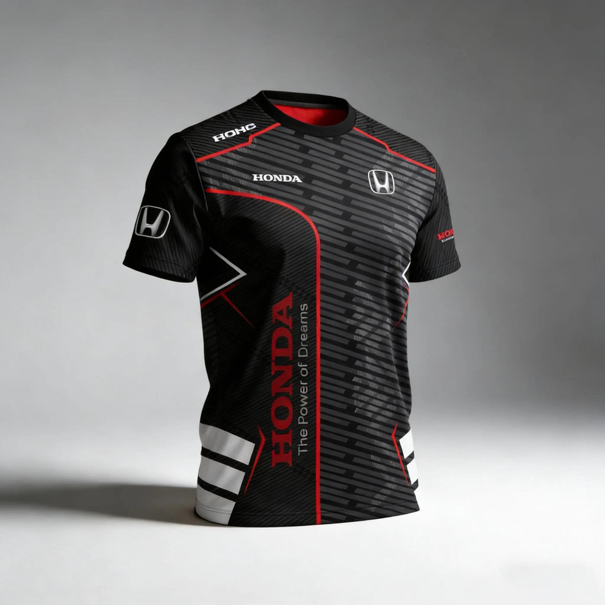 T-shirt de course HONDA, équipe de course Honda, T-shirt environnant, sport, Fitness, activités de p