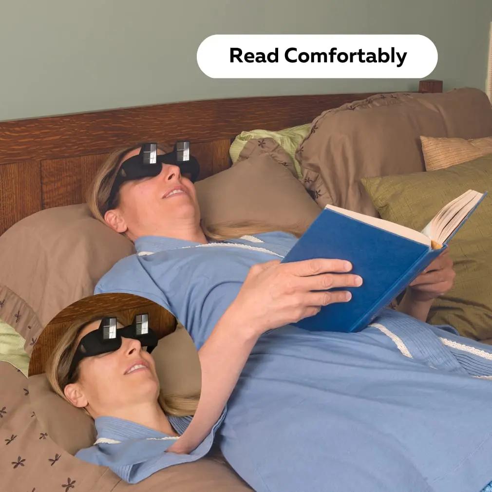 Lunettes periscopes créatives et innovantes pour la lecture horizontale assise et la vision de la té